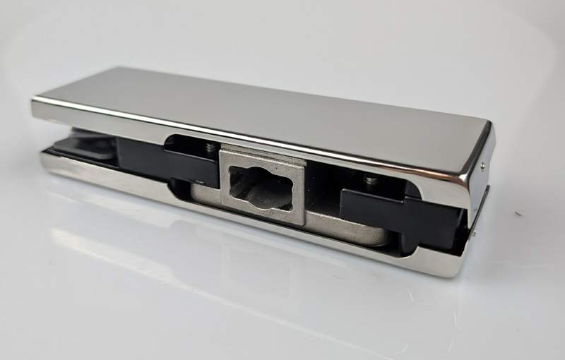 Stella Bottom Patch Fitting in Polished Stainless Steel