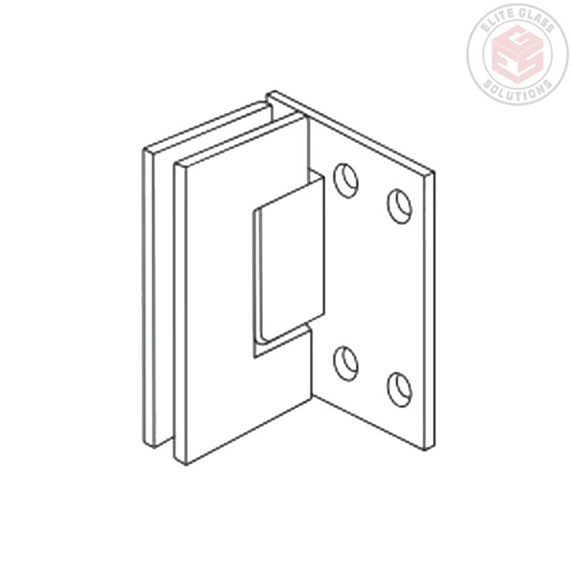 Extended L-shaped hinges for glass projects