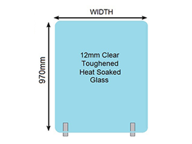 970mm Glass Panel