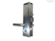 Handle - Commercial Lockwood - Non Lockable, No Cylinder - Handle Both Sides - Polished Stainless Steel