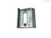 Strike Plate Patch Lock - Polished Stainless Steel