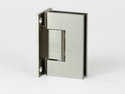Glass to Wall hinge in T Shpae - Brushed Nickel
