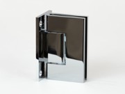 Polished Chrome T shaped glass to wall hinge