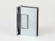 Satin Chrome T shaped glass to wall hinge