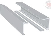SV-X150 Top track set. Ceiling or wall mount. - 6m -  Satin anodized aluminium