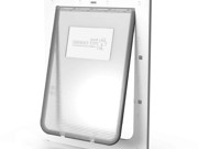 Aussie Pet Doors APD Large Rectangle Dog Door For Glass, Screen and Timber Doors – White