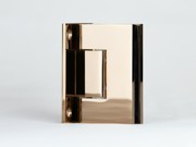 Rose Gold T shaped glass to wall hinge