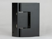 Matt Black L shaped glass to wall hinge