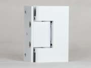 White HD.ES1L3 shower hinge for glass to wall applications