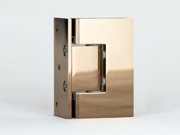 Rose Gold L shaped glass to wall hinge