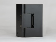 Matt black HDES1L3 wall fix hinge in matt black for modern, dramatic interiors.