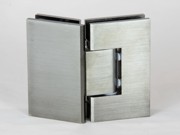 Heavy duty shower hinge in 135 degrees for glass to glass in brushed gun black