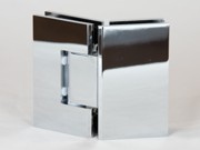ES2.135 PC - 135 degree glass to glass shower hinge in a polished chrome finish