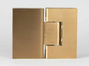 ES2 BRG - 180 degree glass to glass shower hinge in a brushed rose gold finish
