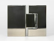 ES2 GB - 180 degree glass to glass shower hinge in a gun black finish