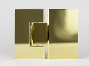  PVD gold adjustable angle glass to glass hinge