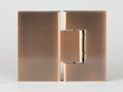 ES2 RC - Glass to Glass Shower Hinge 180 Degree in a Red Copper finish