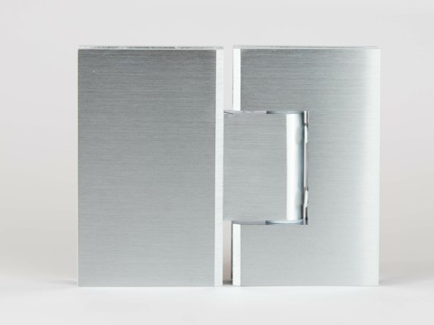 Variable angle glass to glass shower hinges