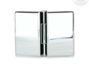 Bifold Shower Hinge for glass to glass fixing in polished chrome