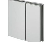 Latch - Glass to Glass - with Clamp Keeper - Polished Stainless Steel