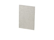 Brushed silver Posi-Glaze end cap