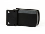 Latus Hinge Glass to Wall - Matt Black