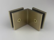 90 Degree Glass to Glass Square Fixed Bracket
