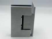 Modern ES1L3 heavy duty wall fix hinge in satin chrome with a soft, understated finish