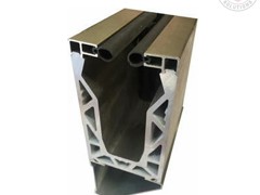 Image of silver brushed bottom cladding for posi-glazed system