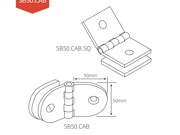 Wall Mount Square Adjustable Angle Shower Bracket - Gun Black Dumb Oil