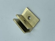 Square - F-Shelf Clip - 50mm x 43mm x 24mm - Brushed Gold