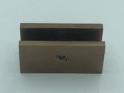 Shelf Bracket - Square -Suit 12mm Glass - Brushed Rose Gold