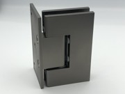 Luxurious ES1L3 wall fix hinge in gun black dumb oil with a textured aesthetic.