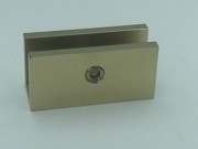 Shelf Bracket - Square -Suit 12mm Glass - Brushed Gold