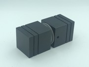 Big Square Pull Knob Set - 38mm x 43mm - Matt Black
