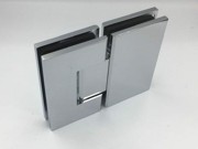 Shower Hinge - Glass to Glass - 180 Degree with Circo Cutout - Polished Chrome