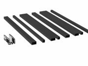 Saheco Perimeter Frame Set for SV-X70 or X110 - 3 x 2m - Matt Black Lacquered Aluminium