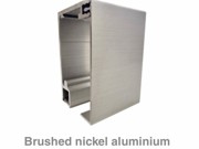 Saheco Retaining Stopper Kit for SV-X50 - 2x 2.12m - Brushed Nickel Aluminium Finish