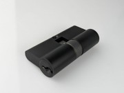 Lock - Suit Eurostyle Cylinder Double Patch Lock - Matt Black