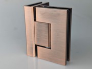 Shower Hinge - Glass to Glass - 90 Degree - Red Copper