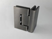 Shower Hinge - Glass to Glass - 90 Degree - Brushed Gun Black