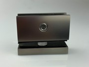 Glass Fix Shelf Bracket - Hole in Glass - Gun Black Dumb Oil