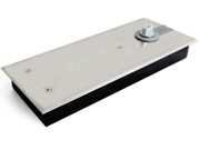 16Nm Light Duty Non Hold Open Floor Spring with Interchangable Spindle - Polished Stainless Steel