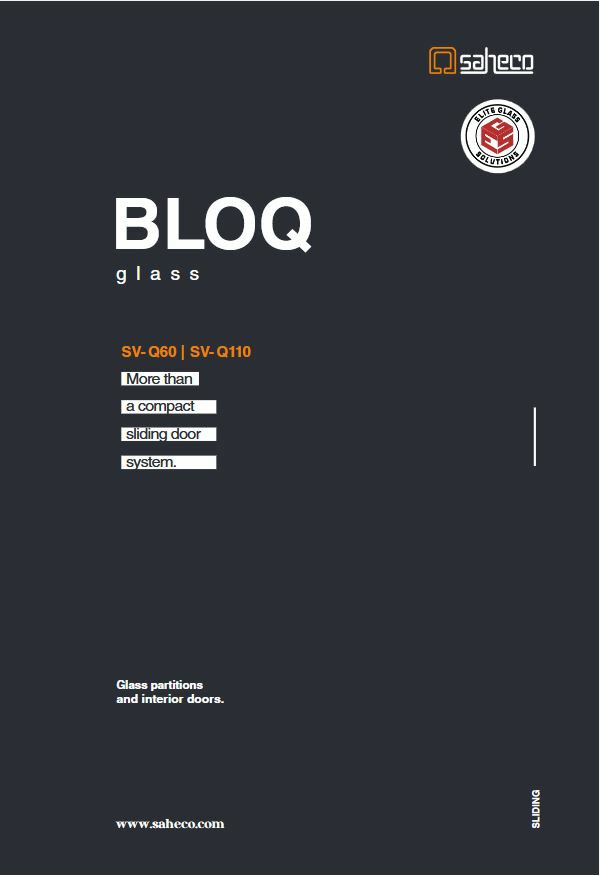 Saheco Frame Flat Glass brochure cover