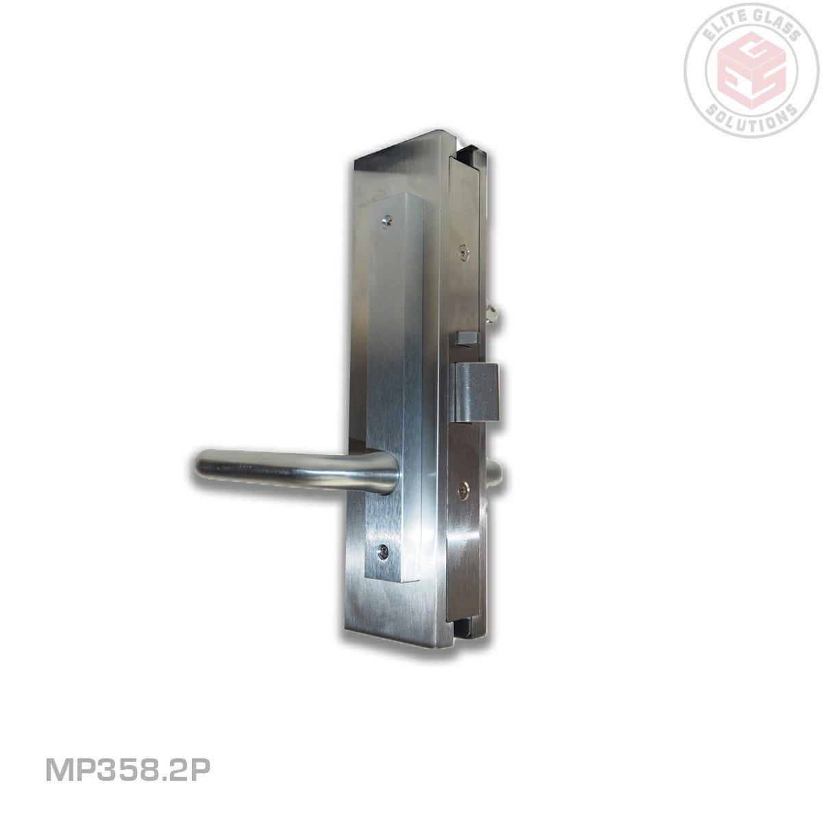 Handle - Commercial Lockwood - Non Lockable, No Cylinder - Handle Both Sides - Satin Stainless Steel