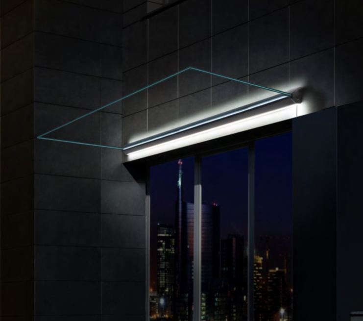 Sleek Glass Canopy Example