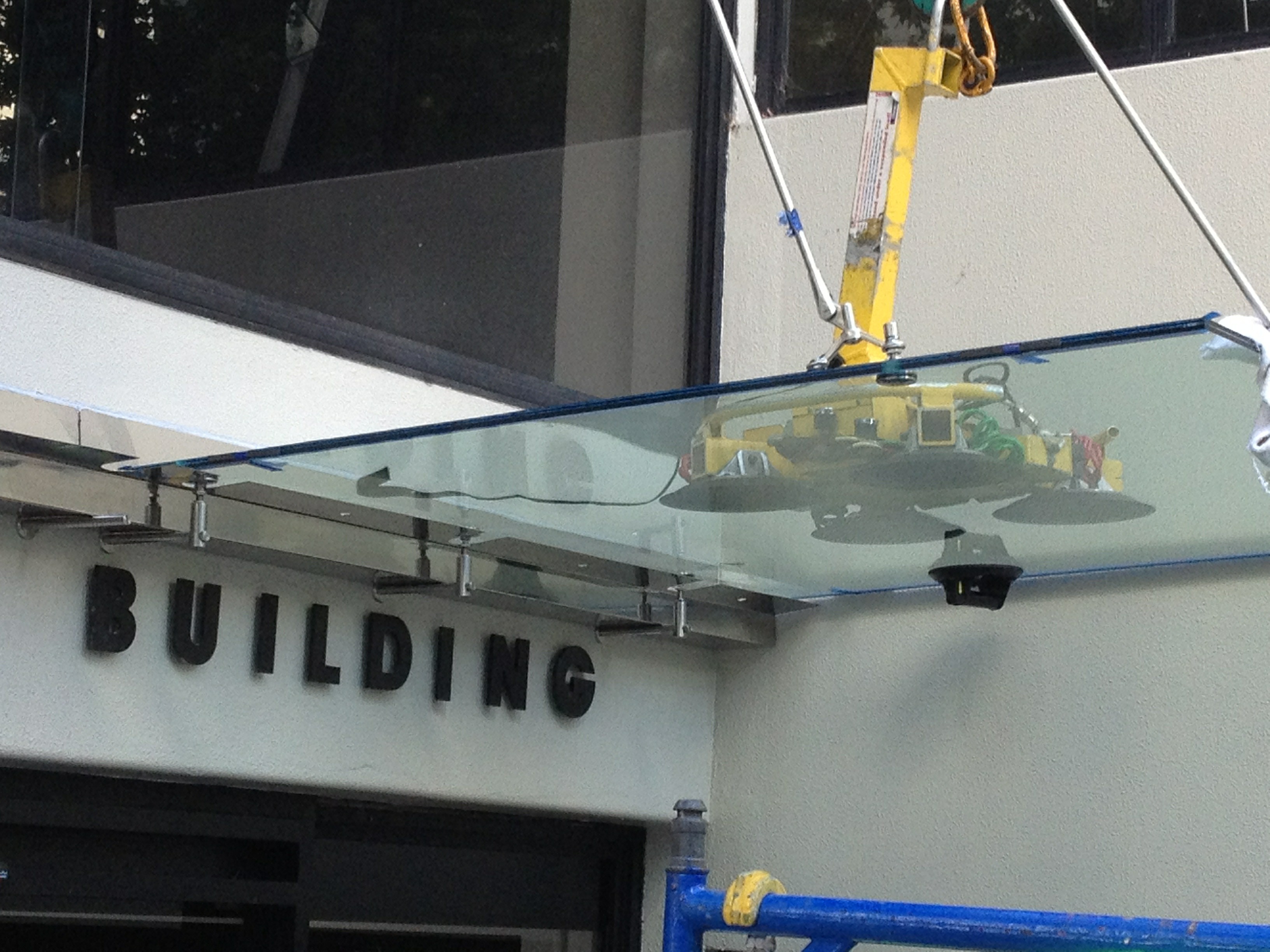 Installation of commercial glass hardware