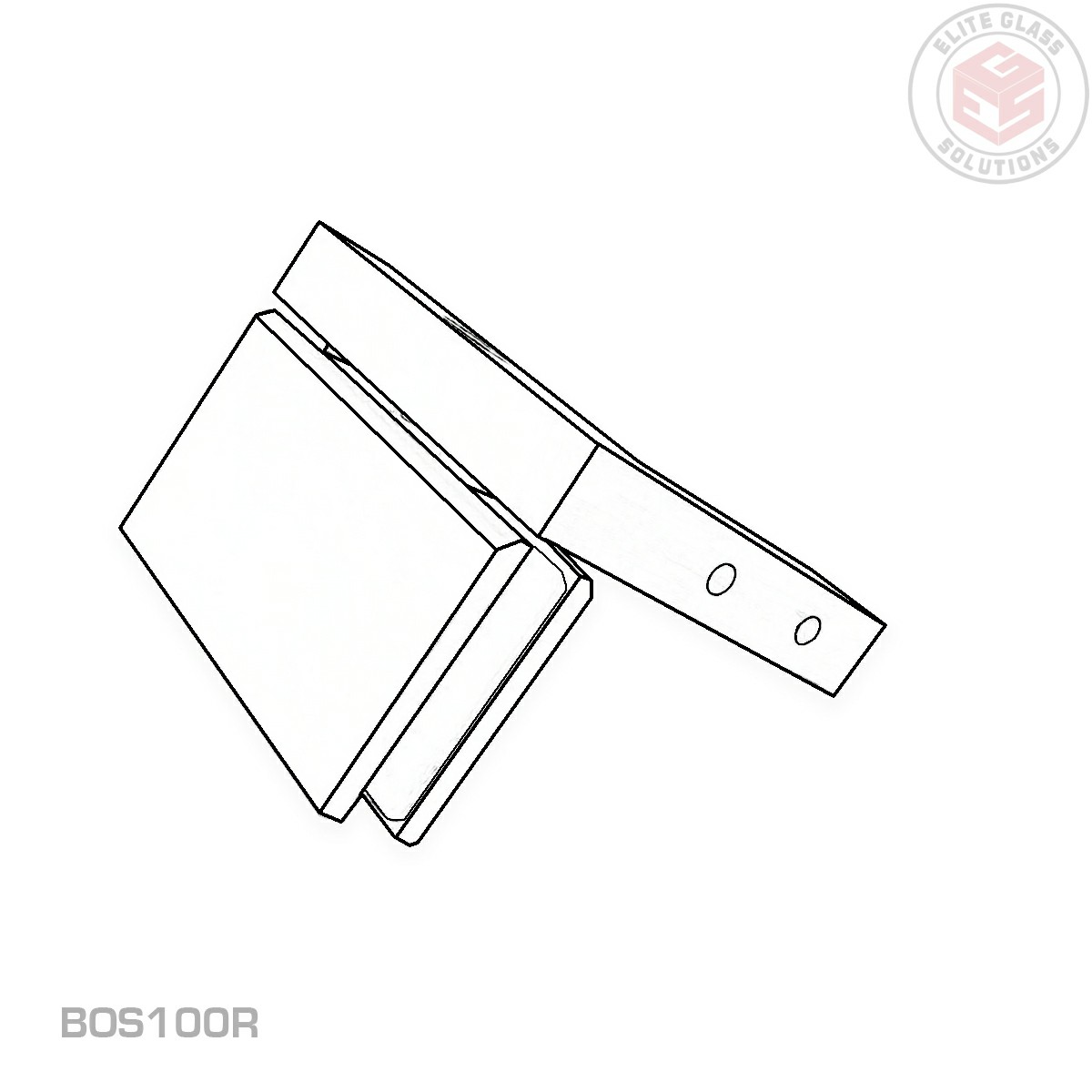 Boston 100 Series right hand offset bracket wall mount hinge