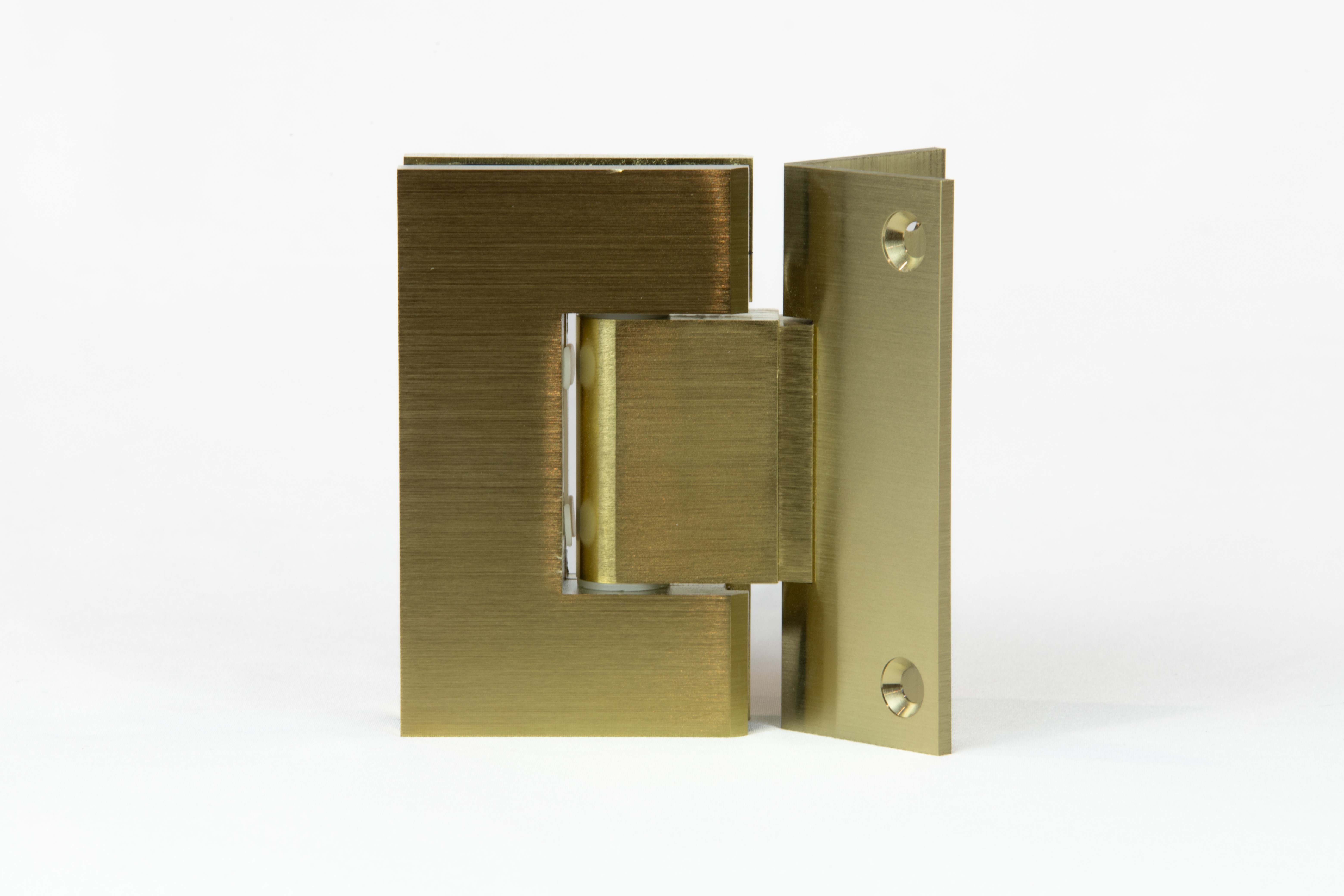 Brushed Gold Shower Hardware - Elite Glass Solutions