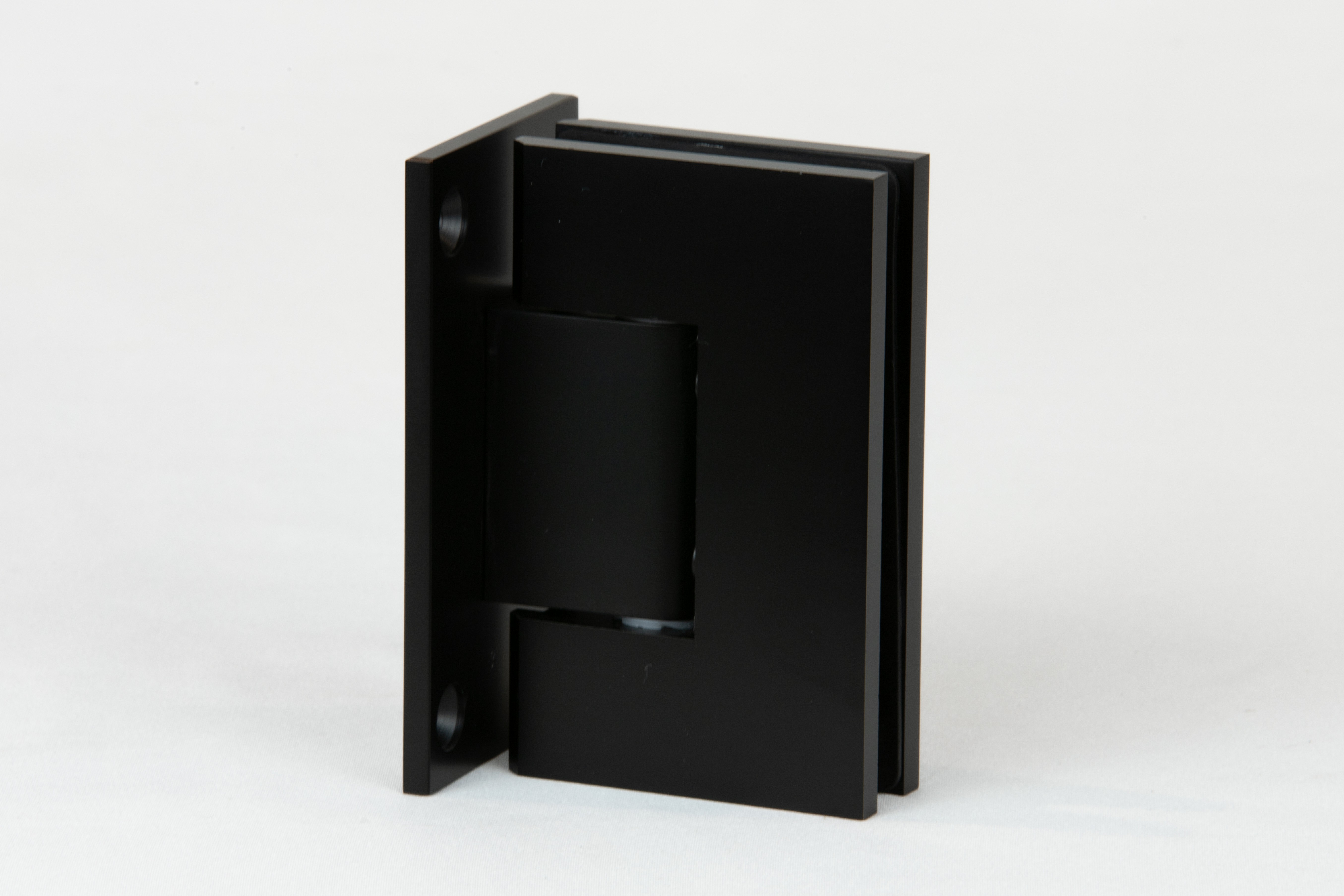 Matt Black T shaped glass to wall hinge